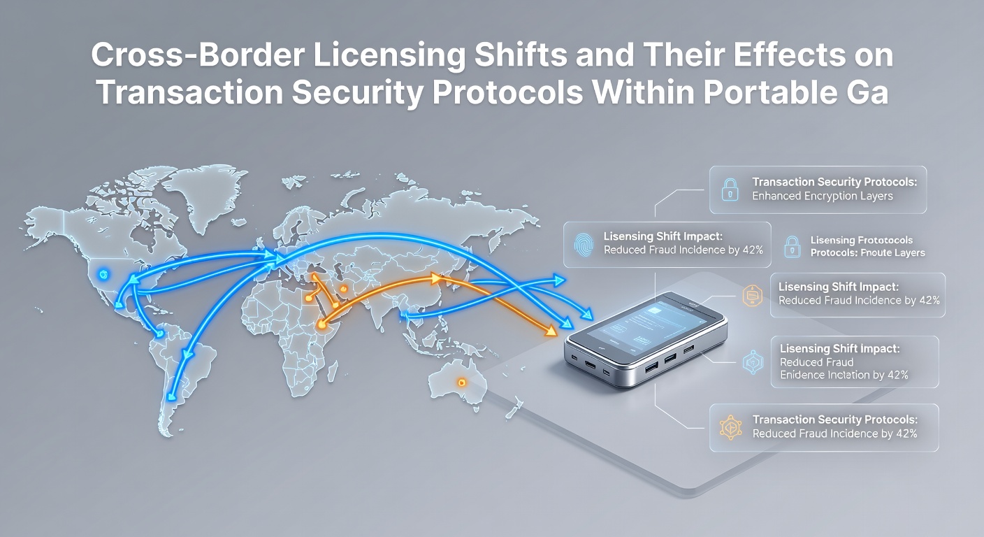 Secure transaction processing illustration showing encrypted data flows between mobile devices and global servers