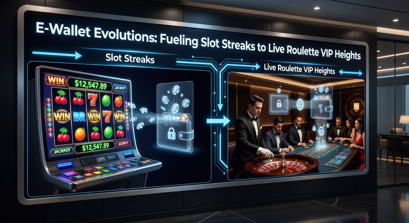 High-stakes live roulette VIP table streamed in real-time, with e-wallet deposit notifications overlayed, highlighting the ascent from slots to elite play