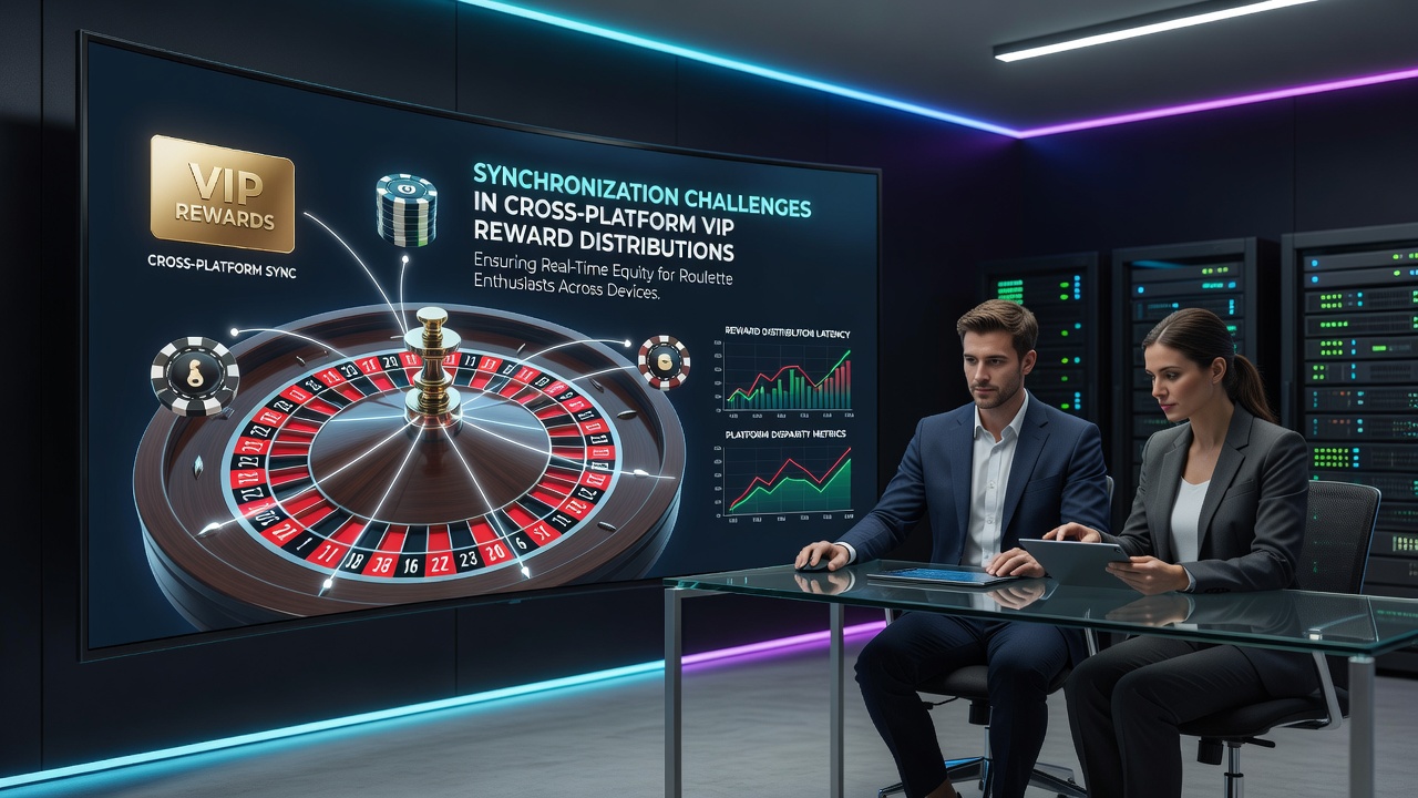 Cross-platform casino interface showing roulette game on mobile and desktop with VIP reward indicators