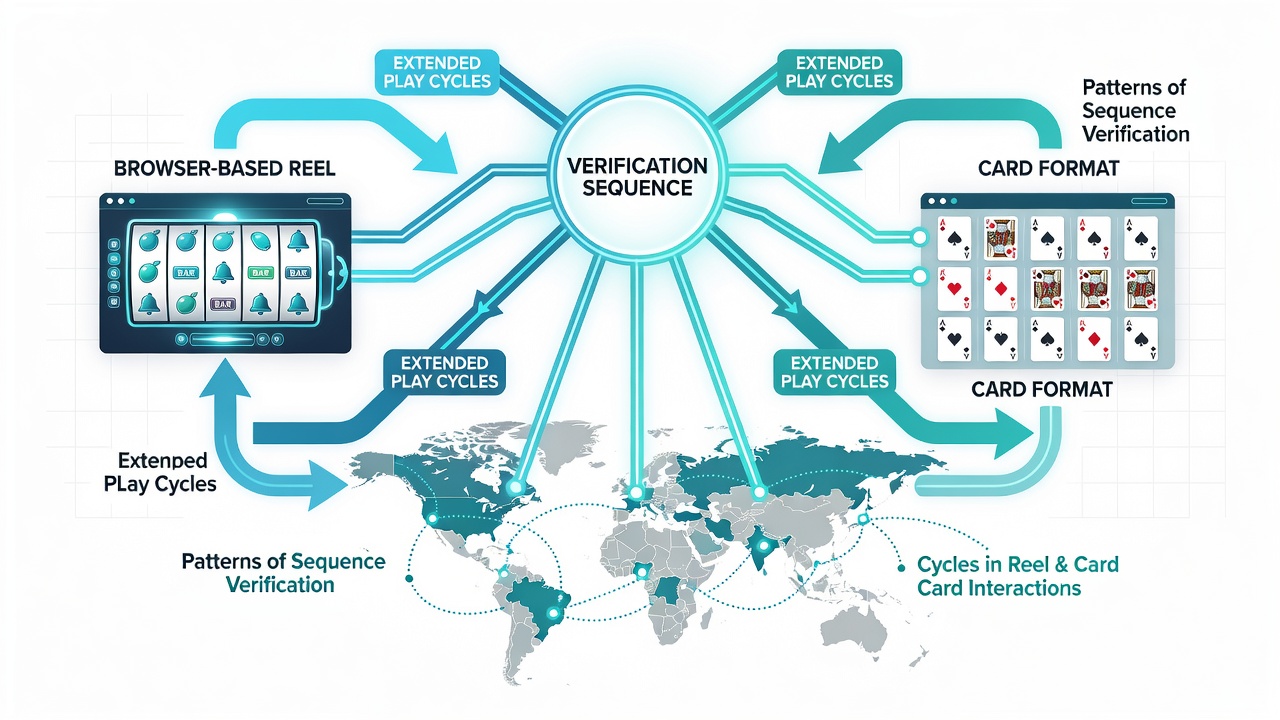 Browser-based reel and card game interfaces showing verification prompts in emerging market platforms