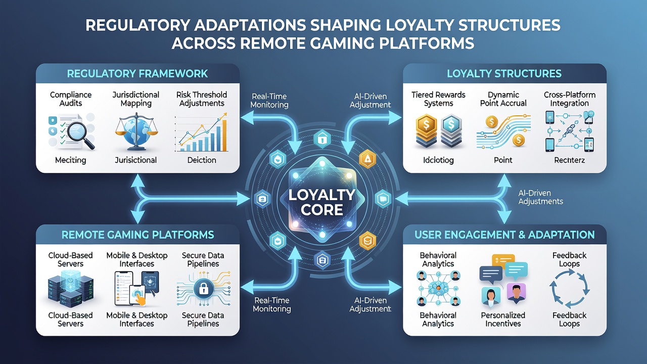 Dashboard view of loyalty program metrics under regulatory oversight on a mobile gaming interface